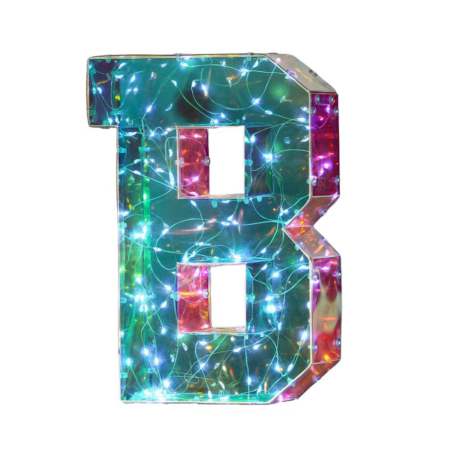 Glowing letter b