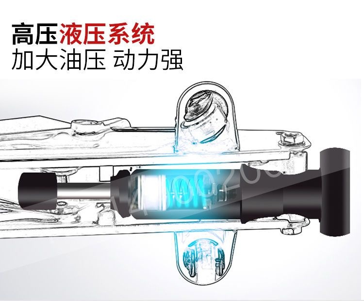 2-ton horizontal hydraulic jack for 2-ton cars, 2.5-ton small cars, sedans, and SUVs, 2.5T low-profile jack