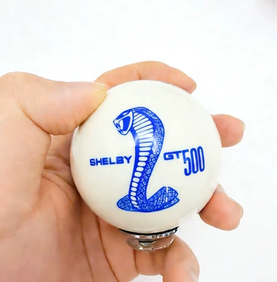 Cab and accessories | Shift Knob - with-snake-right-5r-gear-white-ball-with-blue-characters