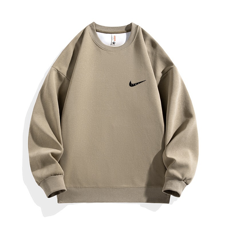 Brand Trbottomy Brand Heavyweight Long-Sleeved Knitted Round Neck Sweatshirt for Men and Women, American Pullover Casual Bottoming Shirt, Spring & Fall Style