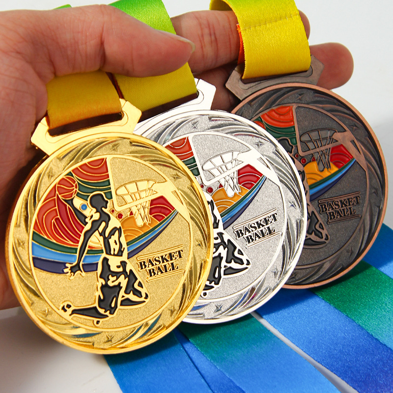 Juegos Deportivos Insignia de metal Medalla conmemorativa Natación Ping-Pong Rugby Patinaje en ruedas Ciclismo Boxeo Esquí