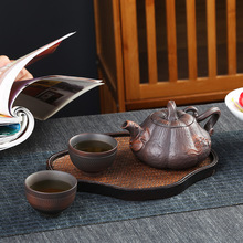 建水紫陶茶壶单壶手工大中容量紫砂西施壶 创意泡茶家用功夫茶具