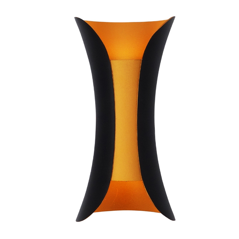 LED lámpara de pared impermeable al aire libre pared del hotel lámpara de pared exterior de doble cabeza poste de la puerta balcón doble cabeza pequeña cintura lámpara de pared al por mayor