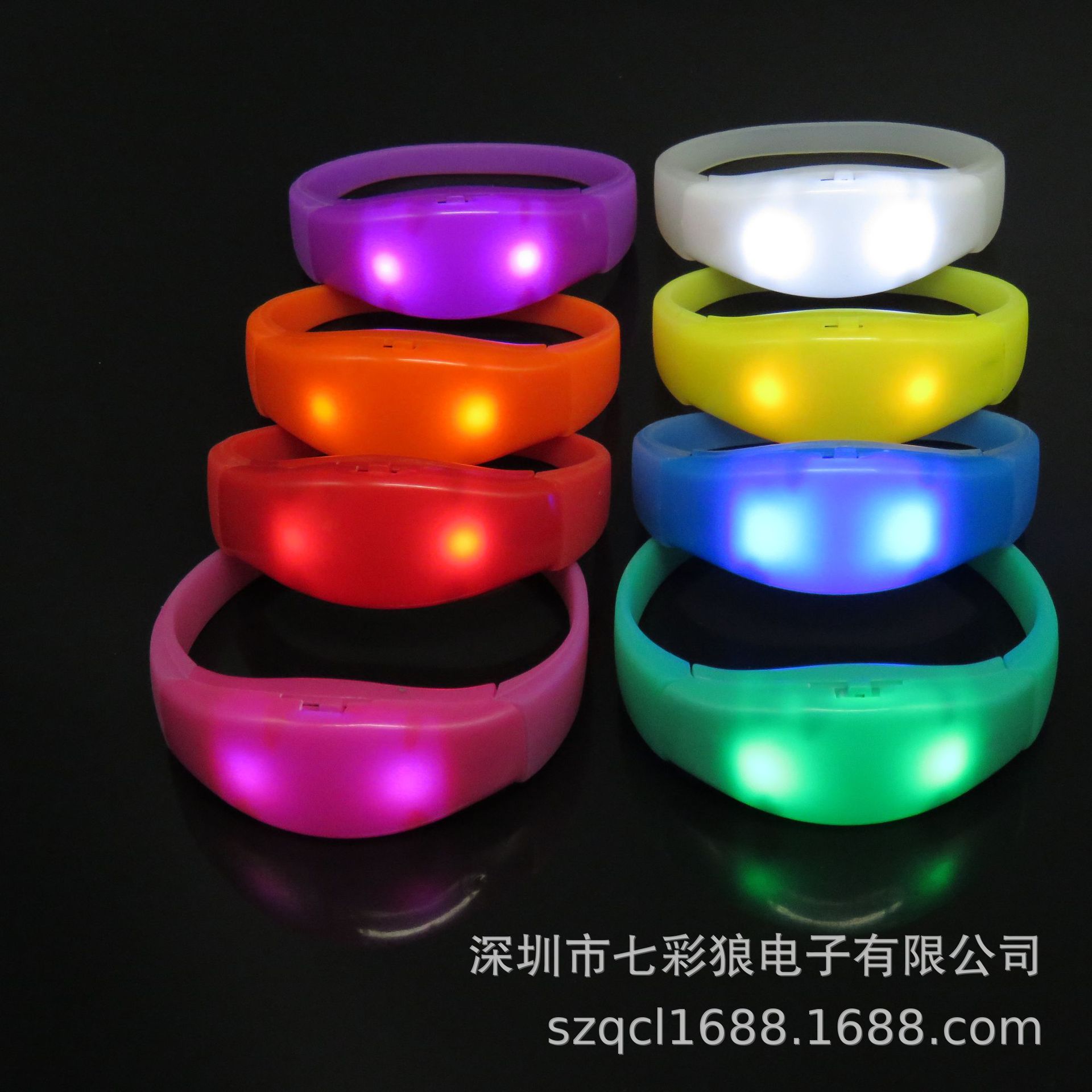 Pulsera luminosa de silicona bar KTV Festival de Música pulsera luminosa activada por voz atmósfera suministros LED correa de muñeca luminosa