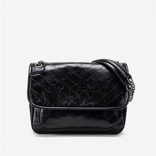 Bag Design Proofing Oil Wax Leather Women's Bag Chain Bag Custom Genuine Leather Classy Processing Export Order Custom Logo