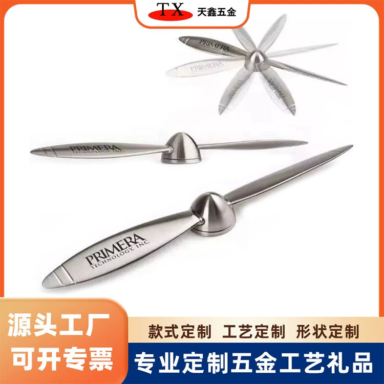 Фабрика прямой металлический пропеллер письмо открывалка сплав литья под давлением офис письмо открывалка резак для бумаги матовый уплотнительная глазурь