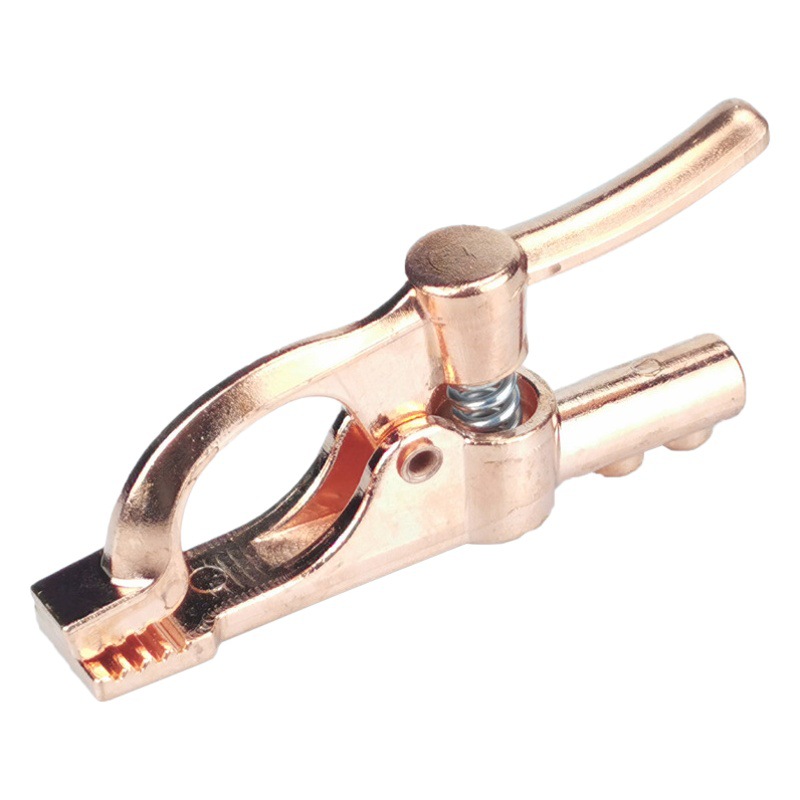 Tipo de melocotón de pico de pato abrazadera de tierra mango de soldadura engrosada máquina de soldadura eléctrica abrazadera de tierra 300A500A Han jefe de cobre abrazadera de tierra