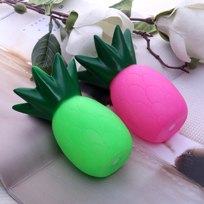 Nuevo perro mascota juguete vinilo sonido juguete fruta piña fábrica en stock al por mayor transfronteriza suministro directo