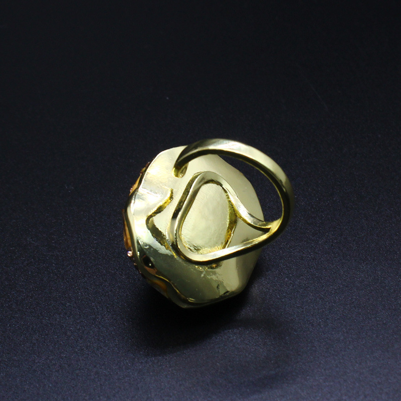 25g Weight Open Rings Classification Adjustable Ring Size 1 Piece Quantity Holiday, Daily Occasion natural stone Material Geometric Pattern Unisex Gender Plating, Healing Design Vintage Style, Classic Style Style Unisex Natural Stone Plating Healing Geometric Open Rings Healing Crystals Jewelry 5
