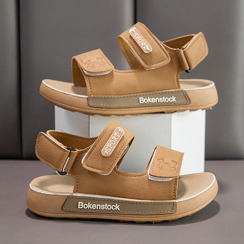 Sandalias de Playa de Suela Suave para Niños de PU y Caucho Antideslizante para Verano