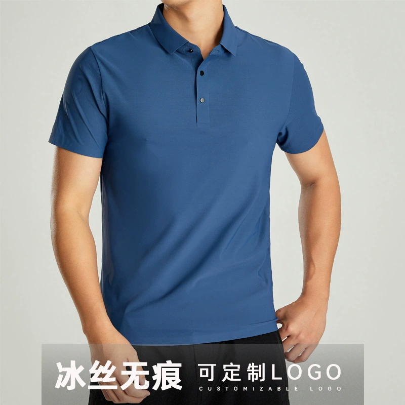 Мужская спортивная рубашка поло с короткими рукавами футболка летнее городское досуг лацканы для гольфа повседневный топ для бизнеса