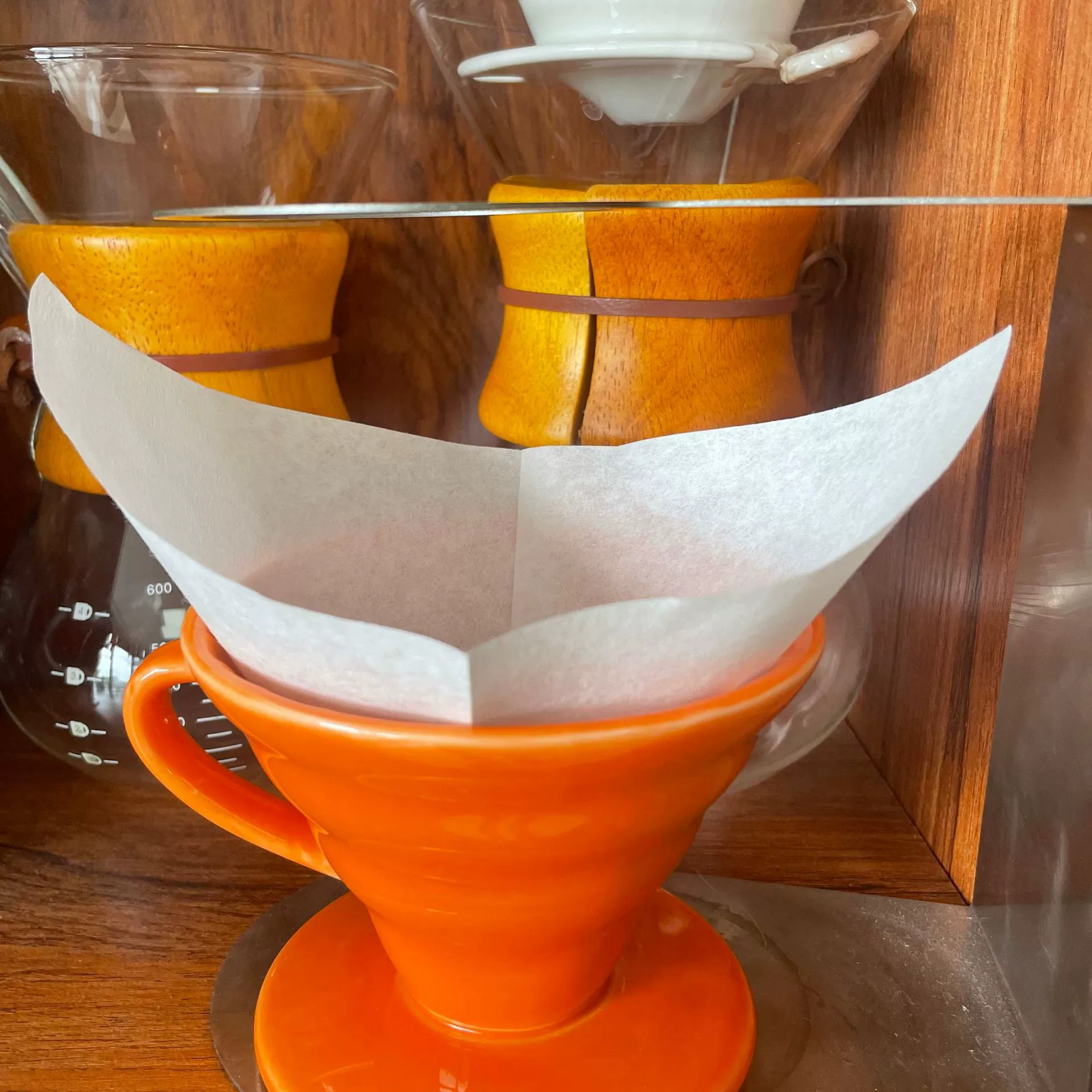 Новый квадратный бумажный фильтр для кофе на 2-4 чашки, 2-4 порции, бытовой капельный фильтр, фильтр для ручного заваривания, маленький