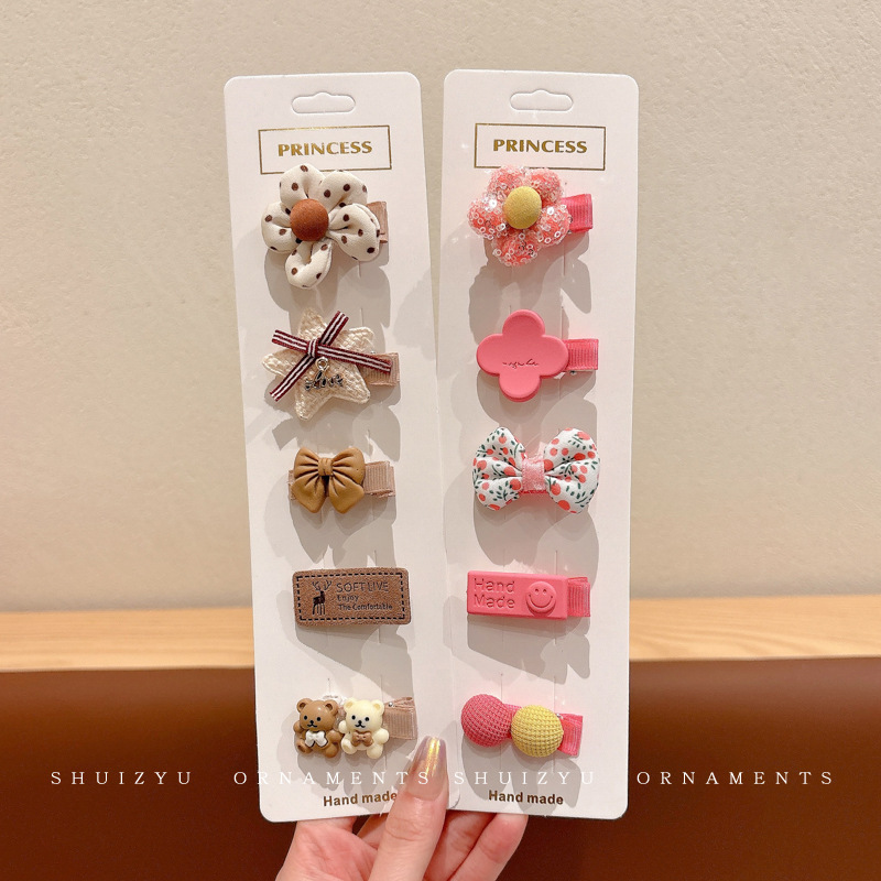 女童安全不伤发夹子宝宝可爱发夹汗毛夹儿童发卡胎毛头饰婴儿发饰|undefined