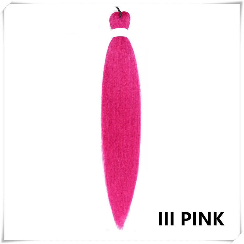 Fijo de baja temperatura de agua caliente FR Easy Braid Fibra química Trenza sucia Multicolor Negro Pechón suave y esponjoso