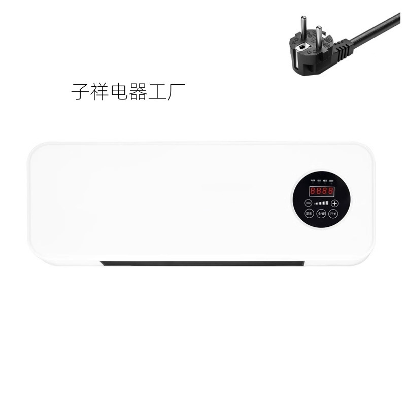 跨境外贸爆款遥控暖风机家用壁挂式美规110v欧规220V电暖气取暖器|undefined