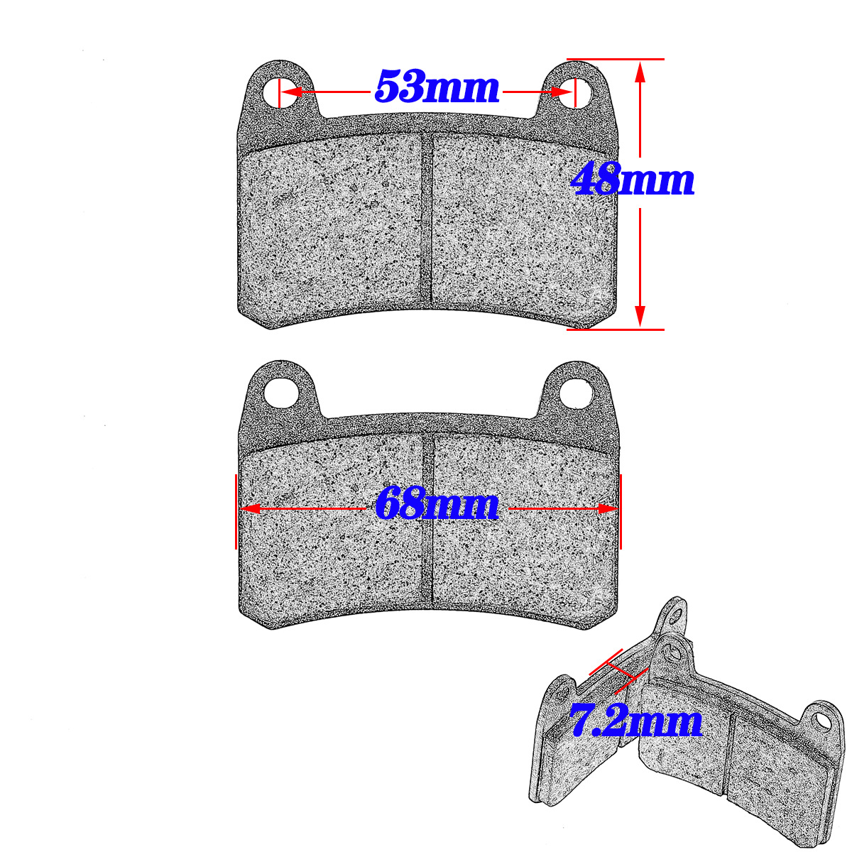 Suitable for Qianjianglong QJ150-19A QJ150-19D front and rear disc brake pads disc brake pads