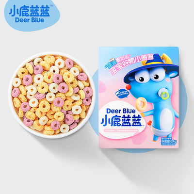 [Fawn Blue baby Cereals Circle 64g/ box]baby snacks 10 Month Baby