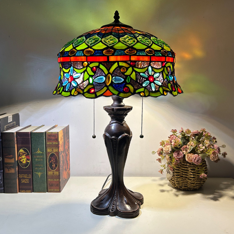 European Retro Style Table Lamp Huijing Tiffany Foreign Trade Classic Bar Lamp Study Bedroom Decorative Warm Table Lamp European Retro Style Table Lamp Huijing Tiffany Foreign Trade Classic Bar Lamp Study Bedroom Decorative Warm Table Lamp