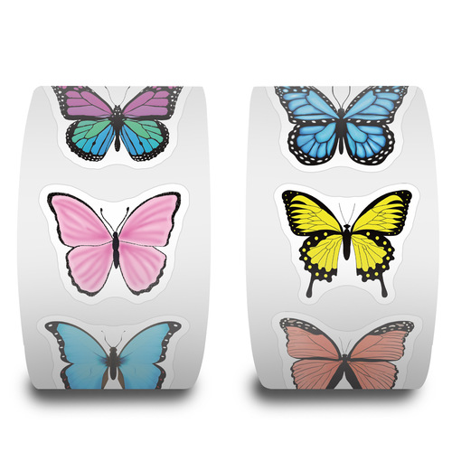 500 Cute Cartoon Animal Cute Rolling Sticker Tape for Journal DIY Decor Phone Stationery Water Cup Sticker