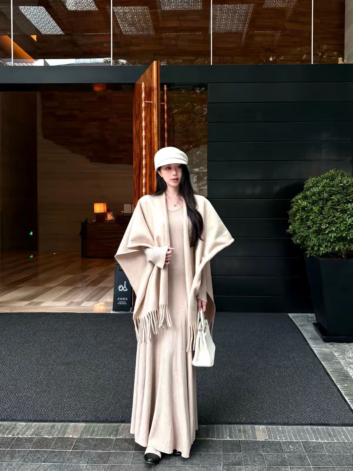 Women's Knitted Dress, New Autumn 2026, Elegant and Beautiful Women's Clothing, Autumn and Winter Layered Knit Dress, Slimming Long Dress