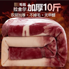 双层加厚拉舍尔毛毯冬季盖毯子结婚学生单双人空调毯被子双面加绒