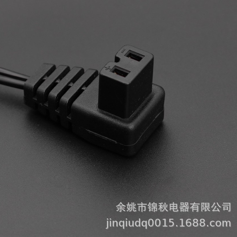 圆线2*16AWG点烟器带指示灯车载冰箱插头延长线电源线USB安全