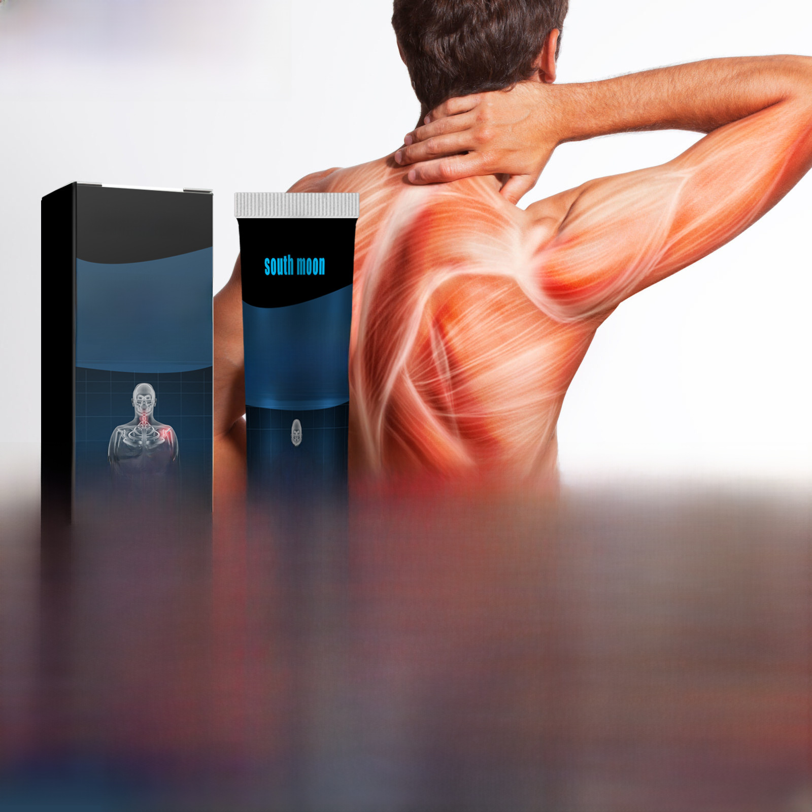 South Moon Body Care Cream, a Comfortable Daily Care Cream for Massaging the Body, Joints, Arms and Waist