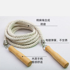 Many people from the factory jump rope with cotton and linen rope, students participate in the 10-meter team long jump rope fitness exercise, collective jump rope.