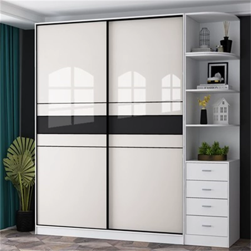 W6 Highlight Wardrobe Gate Customized Home Beds Pushing Door Moving Gate Molescase Gate Customize Simple Western Qi -resistant and wear -resistant