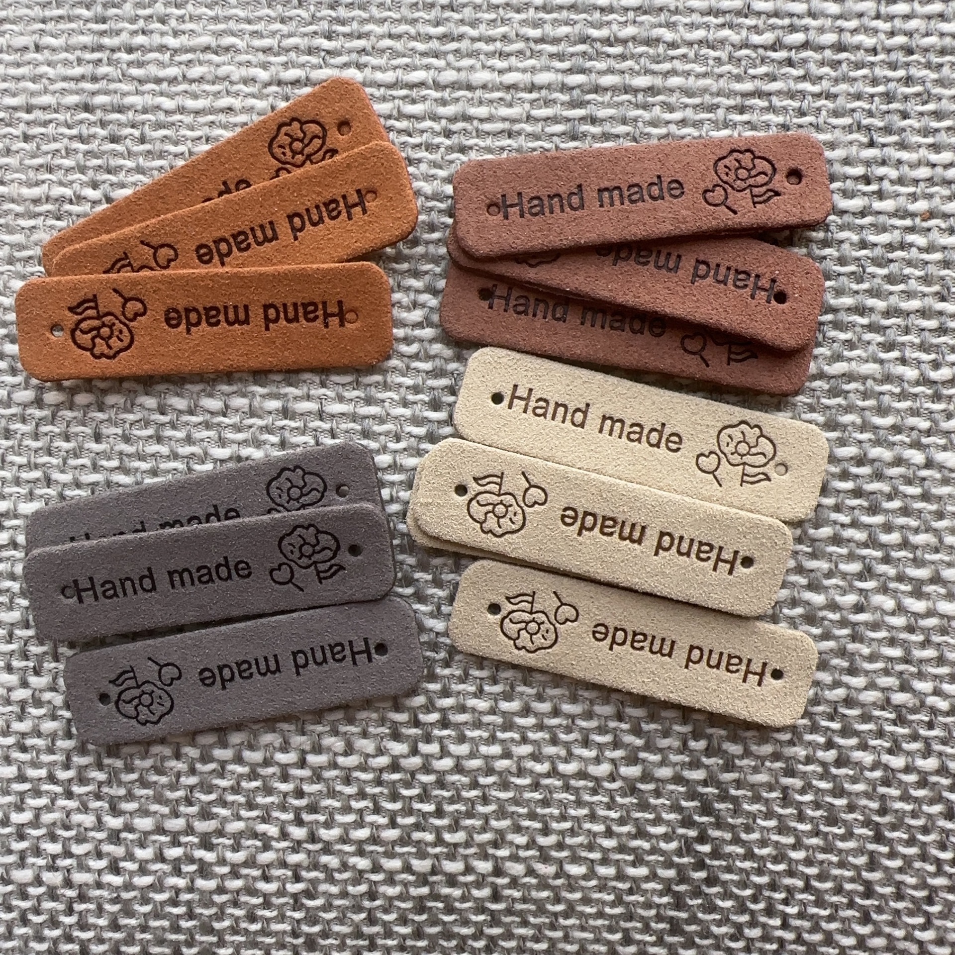 Handmade Hand-stitched Leather Label Scarf Shoes and Hats Socks Bow Hairpin Accessories Accessories Accessories Patch Label