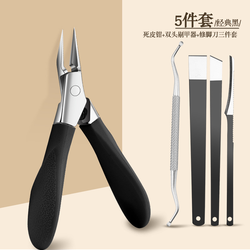 Transfronteriza spot al por mayor tijeras de piel muerta de silicona acero inoxidable manija tijeras de corte de color alicas herramientas de recorte