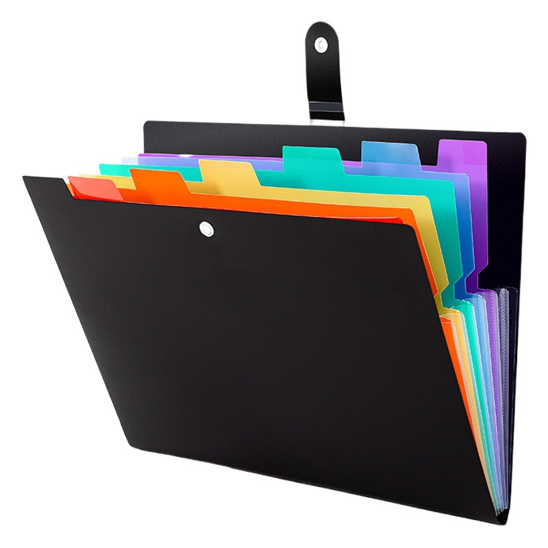 Organ bag a4 multi-layer classification folder 7 color insert folder student examination paper folder storage file bag