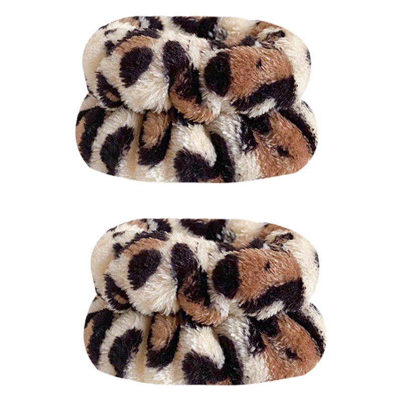 Patrón de tigre europeo y americano arco banda de pelo correa de muñeca traje de lavado de cara de las mujeres diadema estrellado cielo impreso diadema correa de muñeca absorbente