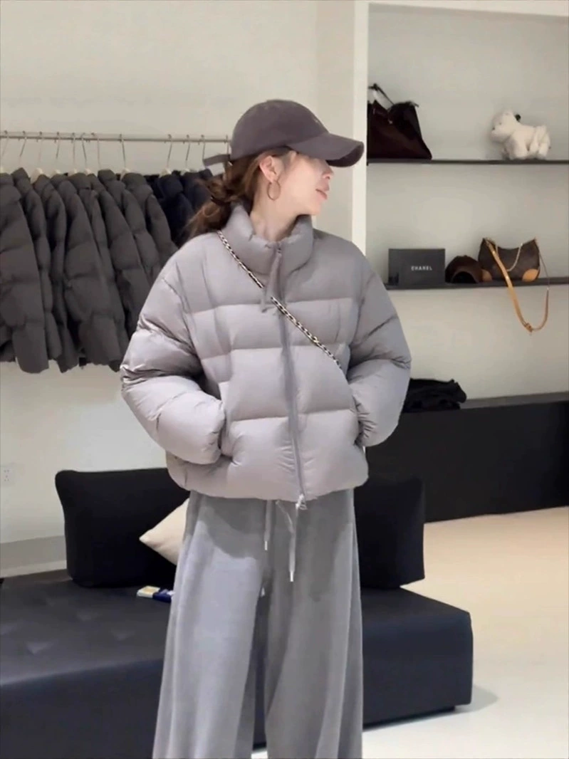 Short winter down jacket, duck down, 2025 years, for teenagers