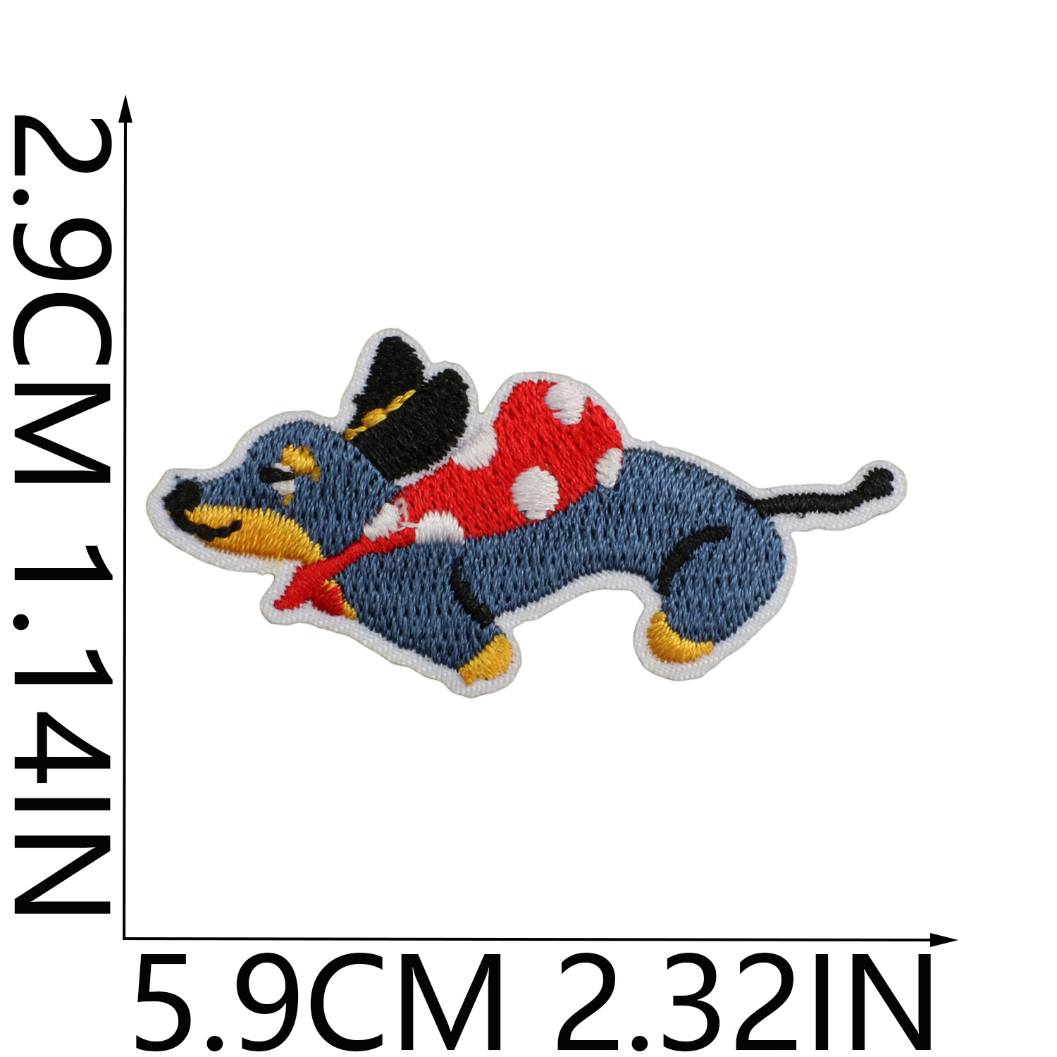 3g Weight Clothing Sticker Patches Classification 1 Piece Quantity Dacron thread Material Dog Pattern Casual, Elegant, Cute Style Embroidery Craft 1 Piece Casual Elegant Cute Dog Dacron Thread Clothing Sticker Patches 6