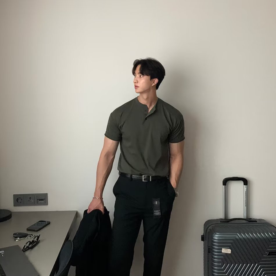 Americano retro pesado de manga corta Camiseta de polo de los hombres de verano de color sólido simple fitness deportes top de moda todo partido