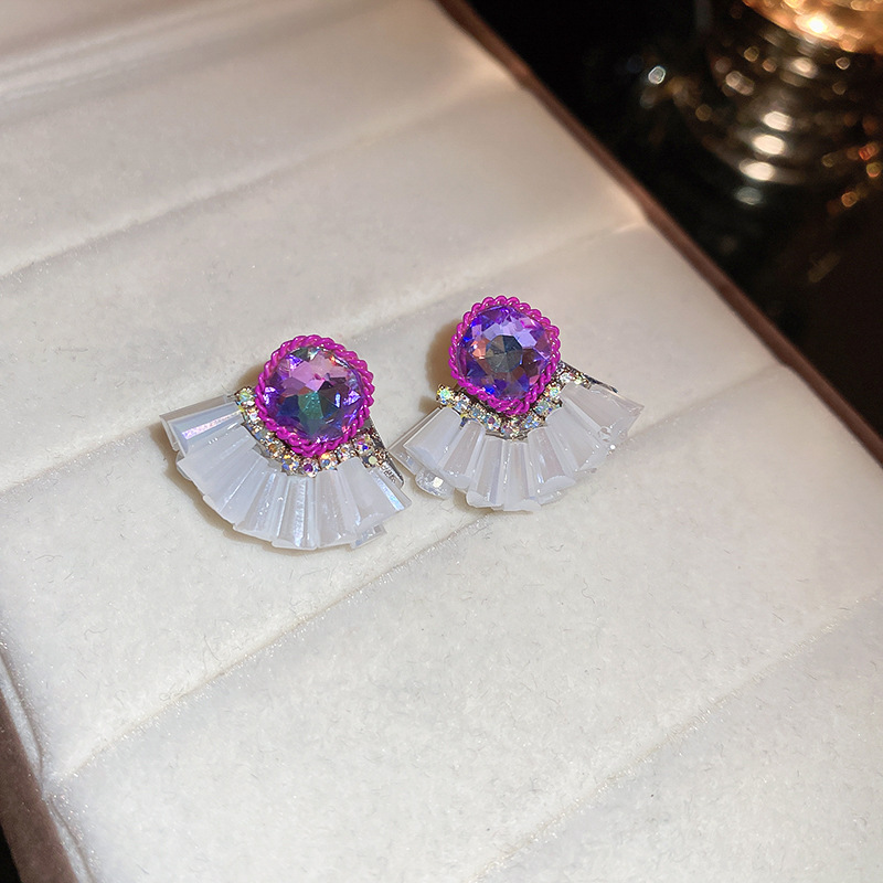 Aguja de plata diamante cristal hueco pendientes nuevos pendientes de borla de estilo étnico chino diseño personalizado pendientes de alto grado para las mujeres