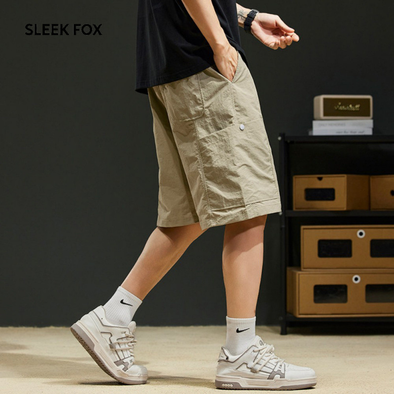 New cross-border summer solid color shorts, casual, fashionable, trendy, youth brand, comfortable sports shorts for men New cross-border summer solid color shorts, casual, fashionable, trendy, youth brand, comfortable sports shorts for men