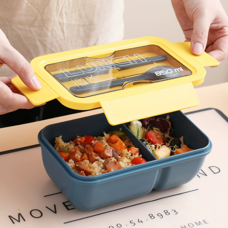 Lunch box, банка для хранения, plastic capacious tableware for elementary school students