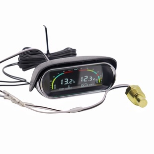 12V24V Universal Digital Display water temperature voltmeter car truck excavator modified water temperature meter horizontal digital combination meter