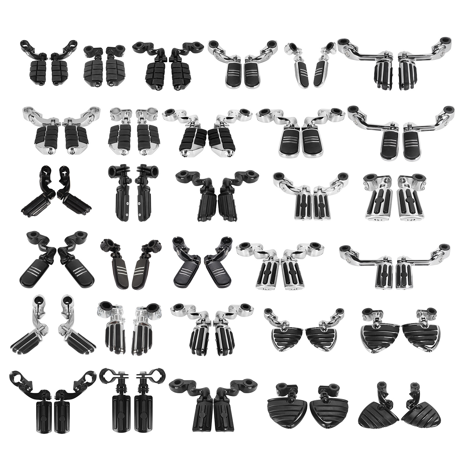 Suitable for Harley Road King Street Glide Modified Aluminum Alloy Footrests Motorcycle Modification Parts