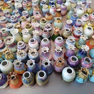 Jingdezhen small vase hydroponic ceramic factory direct mini vase random Jingdezhen creative ornaments flower insert