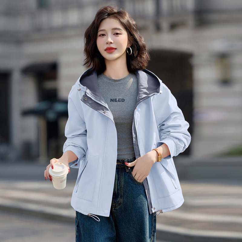 连帽女装宽松2025新款春秋休闲上衣显瘦气质小个子韩版洋气外套潮|undefined