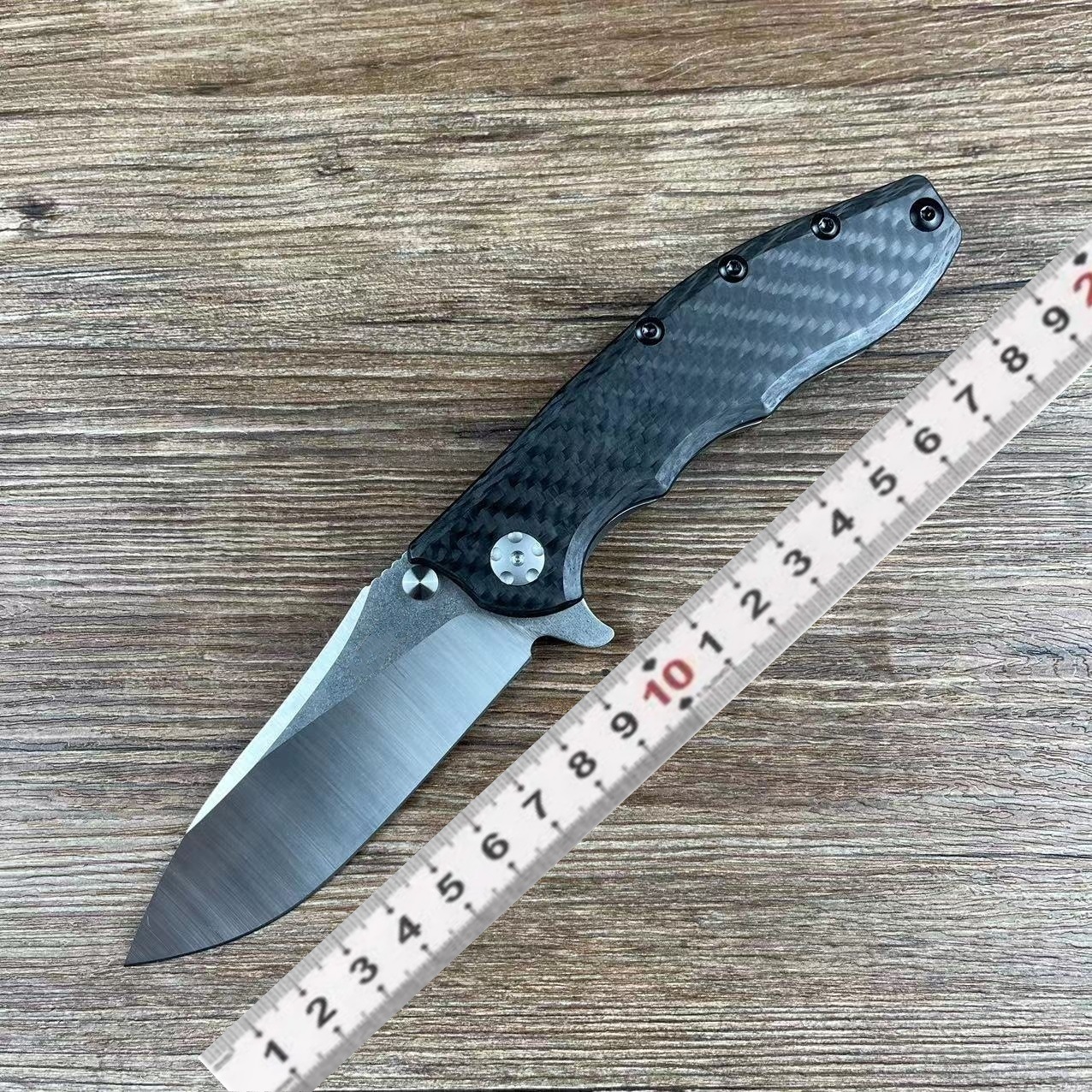 ZT562轴承钛合金折叠刀S35VN高硬度户外荒野求生锋利便携口袋刀