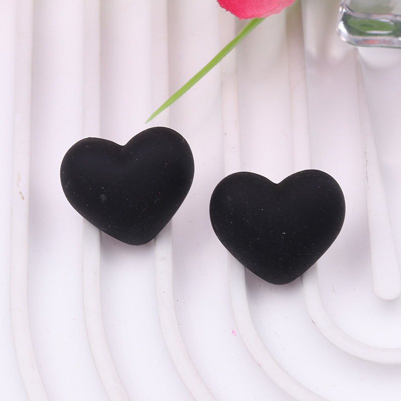 6g Weight 304 Stainless Steel Ear Needle Material Ear Studs Classification 1 Pair Quantity Casual Occasion Acrylic Material Heart Shape Pattern Women's Gender 1 Pair Heart Shape Arylic Ear Studs 10