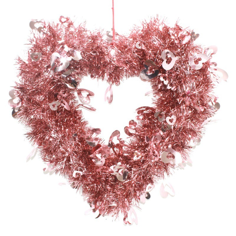 Трансграничная гирлянда на День Святого Валентина гирлянда в форме сердца свадебный автомобиль свадебное украшение домашняя атмосфера подвеска теплая спальня