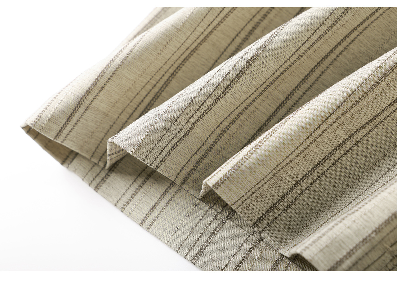 Quần culottes nữ ống rộng sọc kẻ dọc chất liệu tencel cao cấp phong cách công sở — màu kaki chi tiết 25
