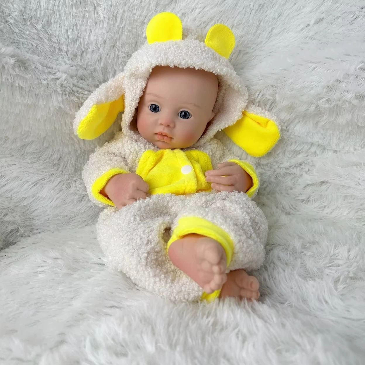Силиконовая реалистичная кукла, 35 см