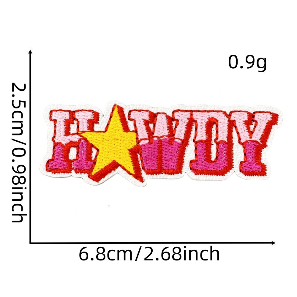 5g Weight Clothing Sticker Patches Classification 1 Piece, 1 Set Quantity Nonwoven, Polyester Material Color Block, Star, Heart Shape Pattern Cute Style 1 Piece 1 Set Cute Color Block Star Heart Shape Nonwoven Polyester Clothing Sticker Patches 13