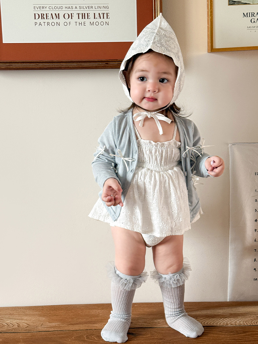 Ropa para Niños Zhe Li, Mono de Verano para Bebé, Estilo Delgado, Modelo 2026, Mono para Niña con Tirantes